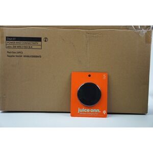 (Case of 24) Onn 5W Wireless Charging Pad for Smartphones Qi-Enabled